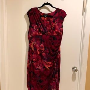 Red Floral Ralph Lauren Dress.